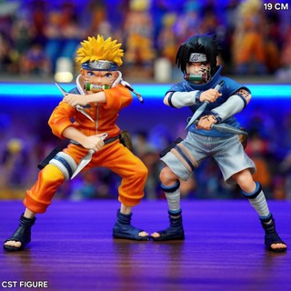  Mô hình Naruto và sasuke kid chiến đấu cao 19cm- Mẫu mới Naruto 