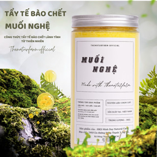 Muối nghệ Thenaturfarm [ 1KG ] Muối tẩy tế bào chết thiên nhiên hỗ trợ sáng da, mờ thâm, giảm mụn.
