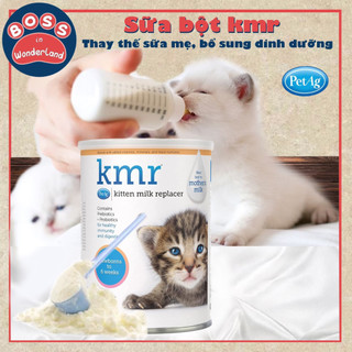  Sữa bột Kmr PetAg chính hãng thay thế sữa mẹ bổ sung dinh dưỡng cho mèo con lon 340g 