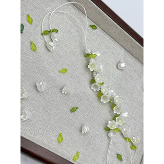 Vòng tay hoa linh lan handmade - Thiết kế tinh tế với nhiều loại hoa tự nhiên và sinh động - Nhận làm theo mẫu