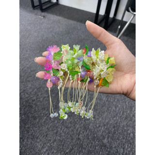 Vòng tay hoa linh lan handmade - Thiết kế tinh tế với nhiều loại hoa tự nhiên và sinh động - Nhận làm theo mẫu