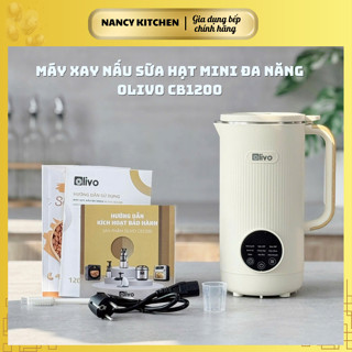 [Chính hãng] Máy xay nấu sữa hạt mini đa năng Olivo CB1200,Dung tích 1.2 lít, 10 chế độ,bh 24 tháng