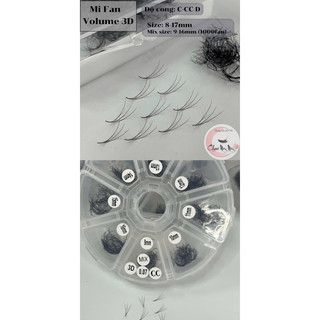 mi fan mix 3D 4D 5D 6D 7D (mix từ 9-16mm) 1000 fan