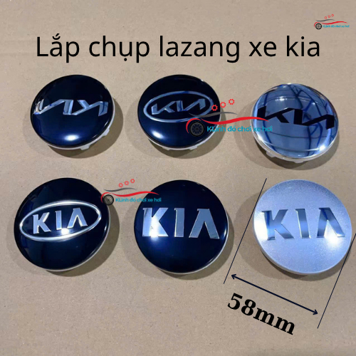 Logo chụp mâm, ốp lazang bánh xe Kia Morning, Picanto, Cerato, Rio, Carens, Sorento, Sedona, Rondo, 