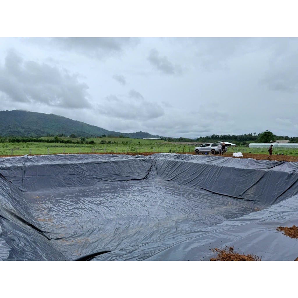 [Bạt lót hồ chống thấm rộng 5m - dầy 0.5mm ( 5 zem ) - Bán theo mét Dài ] bạt lót hồ HDPE, Bạt lót b