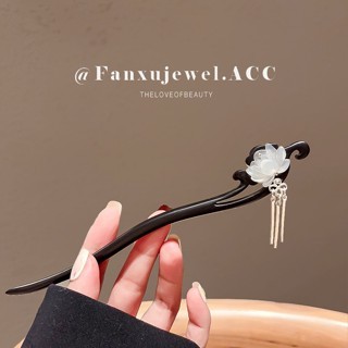 🌸 Trâm Cài Tóc Hoa Sen Cổ Phong – Phụ Kiện Cài Tóc Trung Hoa, Thiết Kế Tua Rua Thanh Lịch, Phong Cách Hanfu 403504