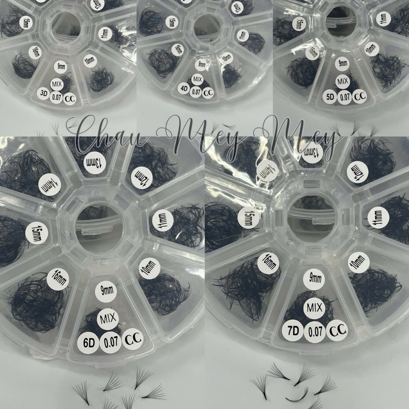 mi fan mix 3D 4D 5D 6D 7D (mix từ 9-16mm) 1000 fan