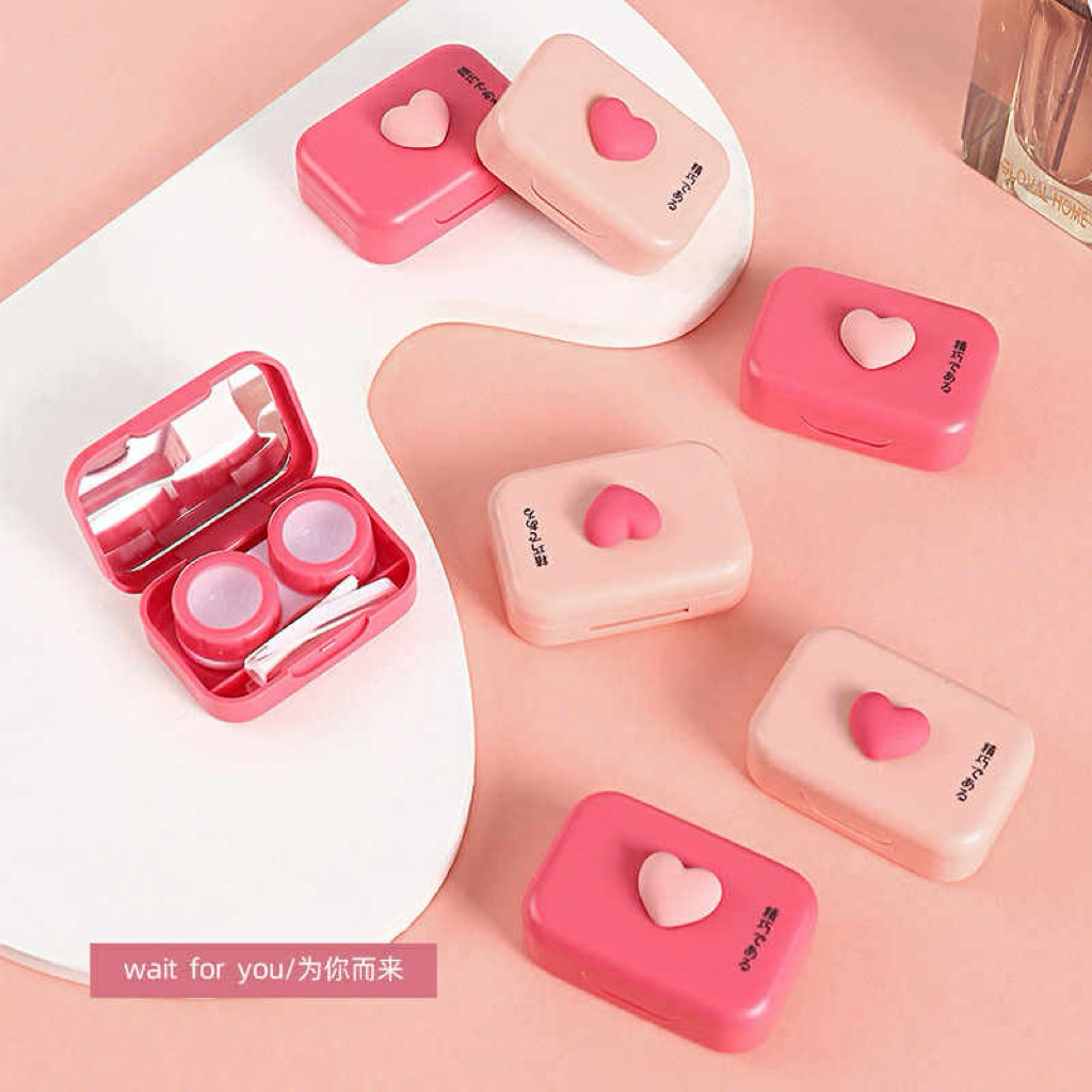 khay đựng lenss trái tim mini Muneyes Angel eyes