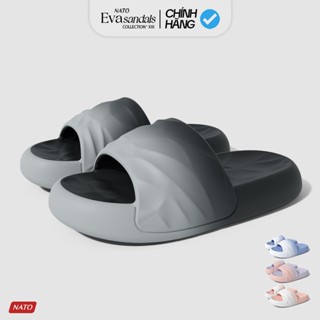  Dép Bánh Mì Quai Ngang Nato Ombre Đúc Nguyên Khối Eva Cao Cấp Êm Nhẹ Nam Nữ Chống Trượt 