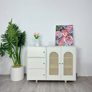 Tủ đựng đồ phòng khách đa năng phong cách Bắc Âu tủ để đồ nhiều ngăn decor trang trí nội thất ND56