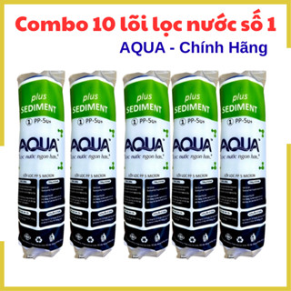 Combo 10 lõi lọc nước số 1 aqua , lõi lọc nước số 1 aqua sử dụng cho tất cả các loại máy lọc nước
