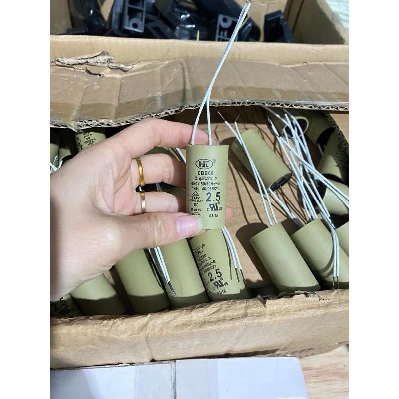Tụ Quạt Trần 2.5uf, Tụ Quạt Cây 2uf