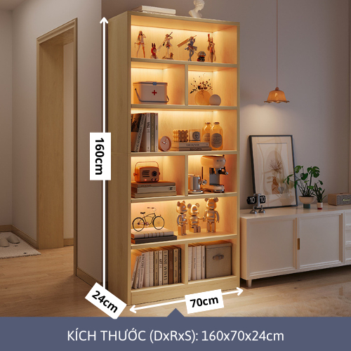 Kệ sách chữ U 6 tầng KÍN LƯNG để đồ tủ decor phòng ngủ, trang trí tết chất liệu gỗ MDF tủ để đồ ND39 | BigBuy360 - bigbuy360.vn