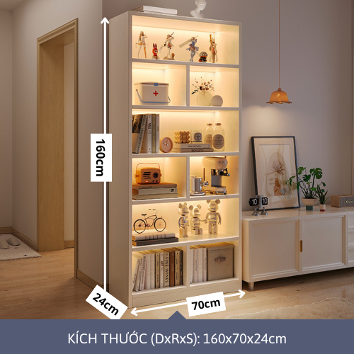 Kệ sách tủ chữ U 6 tầng để đồ đa năng, tủ decor trang trí, tủ sách chất liệu gỗ MDF tủ gỗ để đồ cao cấp ND39 | BigBuy360 - bigbuy360.vn