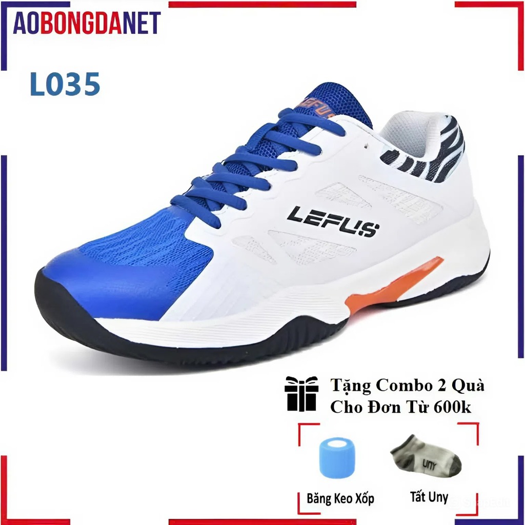 Giày Lefus L035 L025 L026 Chính Hãng, Chơi Pickleball Tennis Cầu Lông, Đế Bám Sân Bền Chắc