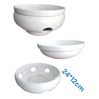 BÁT HÂM NÓNG BÁT TRÀNG SỨ TRẮNG.