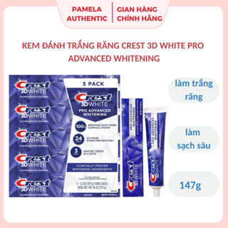   Bill US  Kem đánh trắng răng Crest 3D White Pro Advanced 147g 