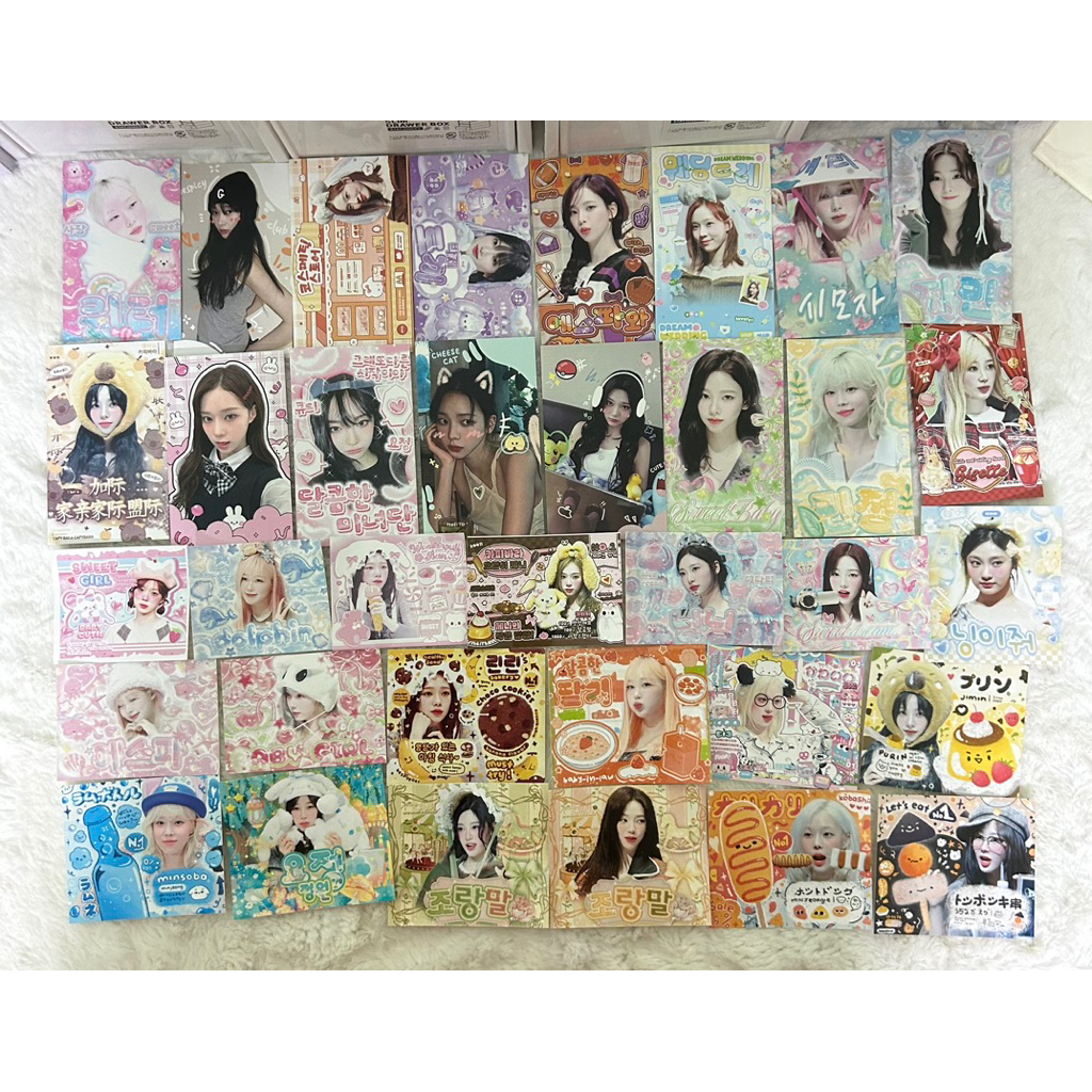 Box mix random card des, sticker aespa. ĐỌC KĨ MÔ TẢ