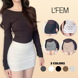 Chân Váy Kaki Nữ L'FEM (Có Quần Bảo Hộ) Co Giản Thoải Mái - Tôn Dáng, Dễ Phối Đồ