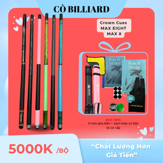  cơ bida lỗ CROWN CUES MAX EIGHT độc quyền tại CÒ BILLIARD  