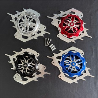  Che két nước CNC Kèm quạt xoay phi tiêu lắp cho AB Vario Click 125,150  SH   2val  _Che két nước + Quạt CNC đủ phụ kiện 