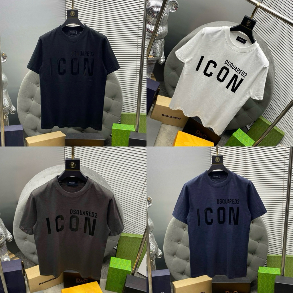  Áo phông nam nữ Premium Cotton PB vải xước in chữ ICON tráng gương cao su nổi ngực basic boy phố AP650P 
