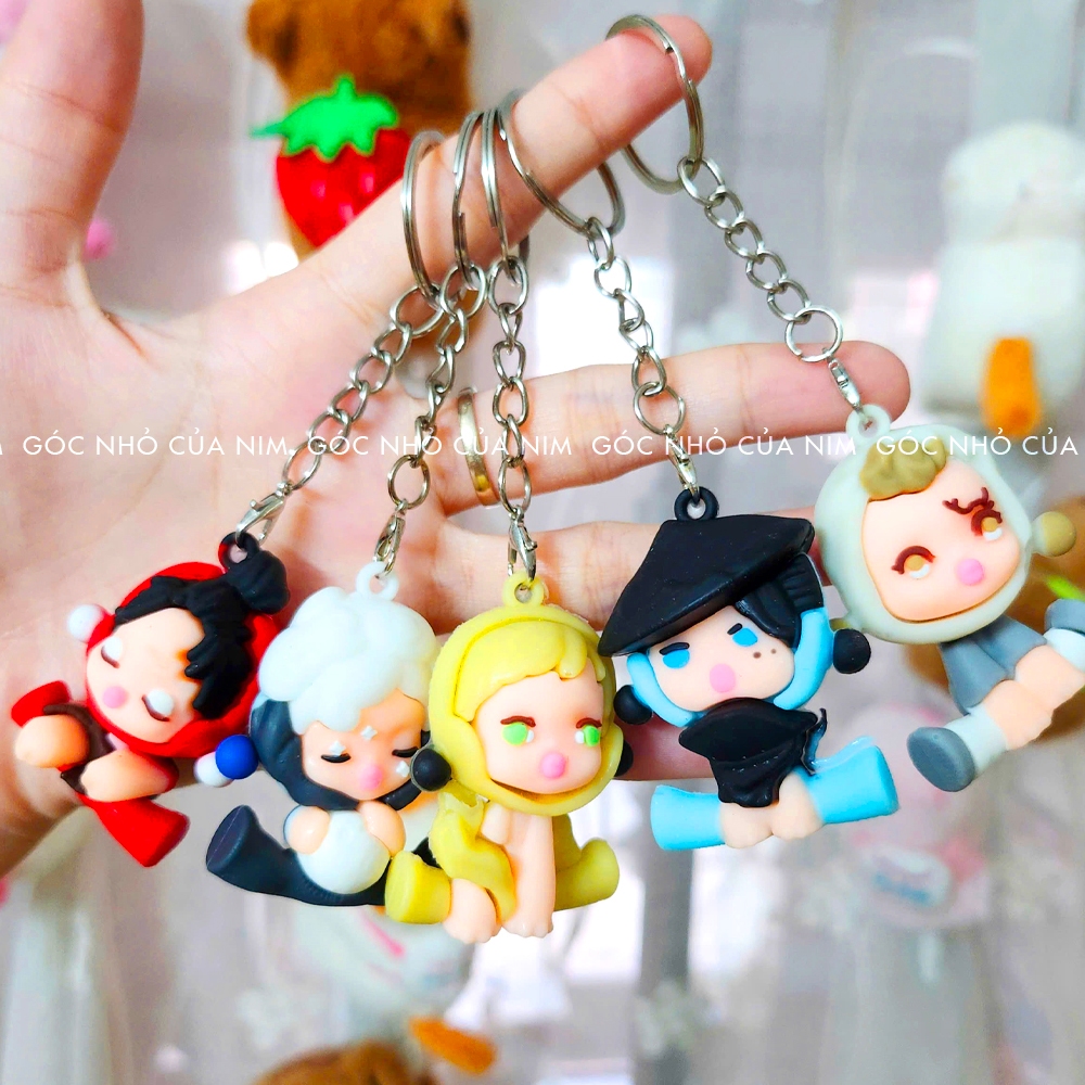 🎃 Set 4 hộp Blindbox bí mật bất ngờ móc khoá đồ chơi mô hình em bé mẫu skull panda siêu chất