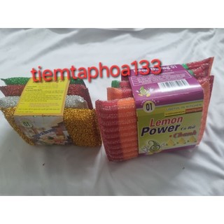Combo 4 miếng mút kim tuyến rửa chén bát