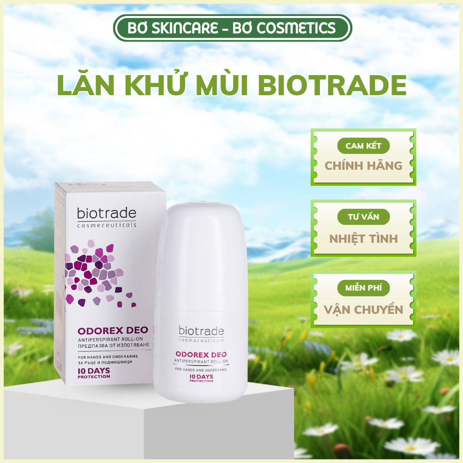  VOUCHER 50K - Lăn khử mùi g i ảm tiết mồ hôi Biotrade Odorex Deo  20ml  