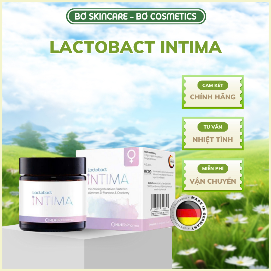 Men Vi Sinh Phụ Khoa Lactobact Intima Bổ Sung Lợi Khuẩn, Hỗ Trợ Vấn Đề Phụ Khoa 30 Viên / 60 Viên