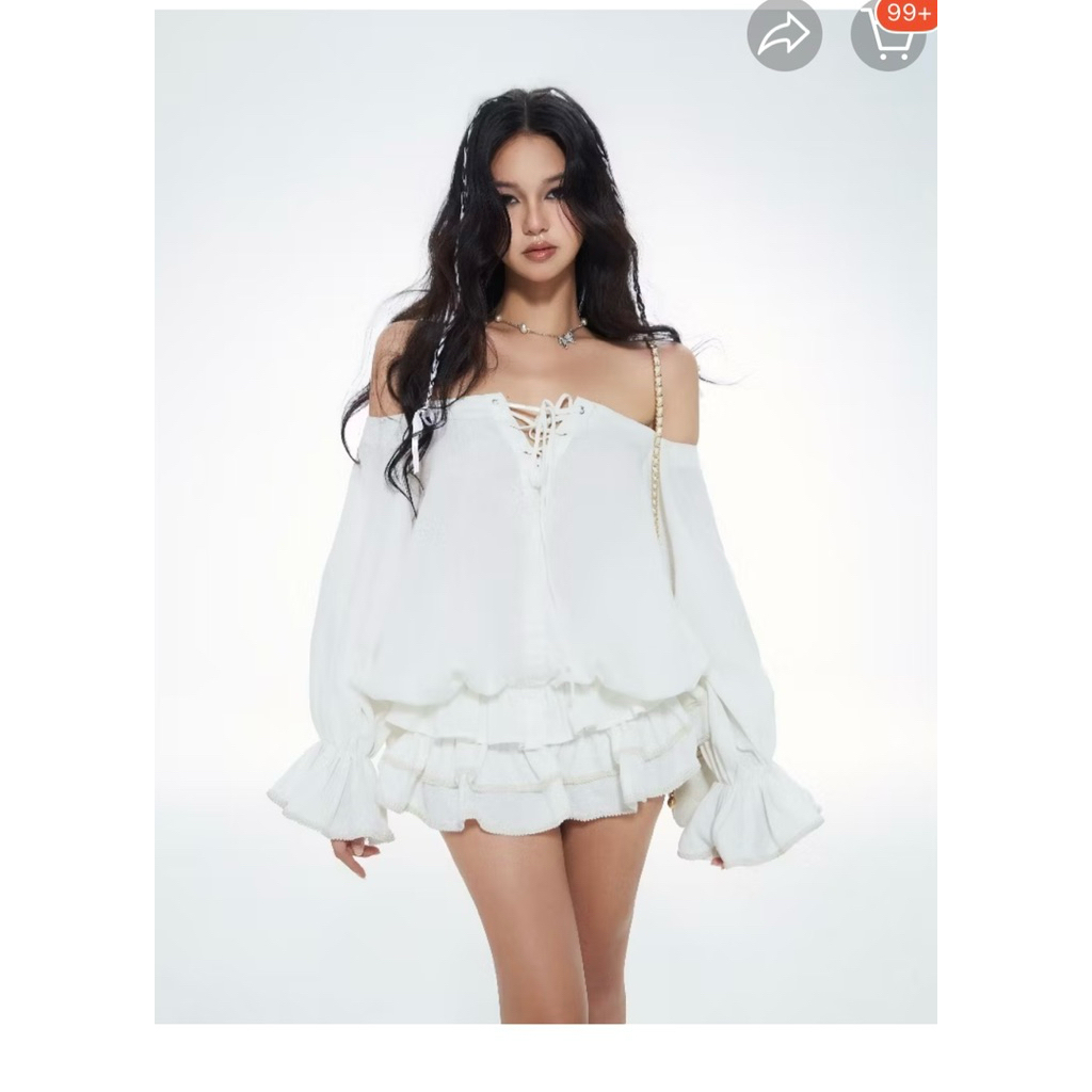 set babydoll trễ vai Amelie