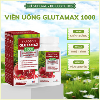 (CHÍNH HÃNG) Viên uống trắng da FAROSON GLUTAMAX 1000 hỗ trợ chống nắng, giảm nám hiệu quả