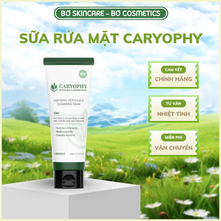  Sữa rửa mặt da dầu mụn Caryophy Portulaca Cleansing Foam Hàn Quốc ngừa mụn kiềm dầu sạch sâu 150ml 