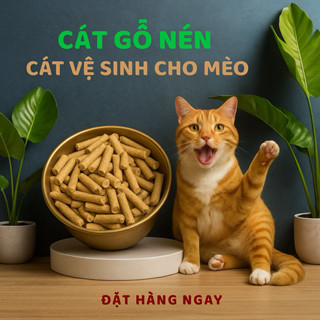 Cát Gỗ Nén Vệ Sinh Cho Mèo - Khử Mùi Hiệu Quả (10KG)
