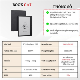 Máy đọc sách Boox Go Color 7 Series