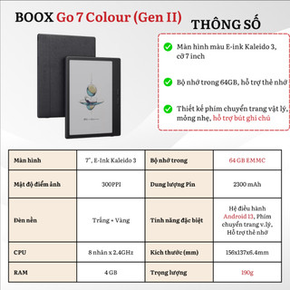 Máy đọc sách Boox Go Color 7 Series