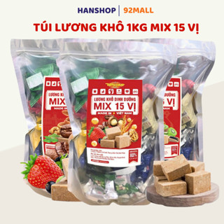 [TẶNG 500G] 3KG Lương Khô Mix 15 Vị Hạt Dinh Dưỡng Và Trái Cây Thơm Ngon Ăn Vặt Ăn Thay Bữa
