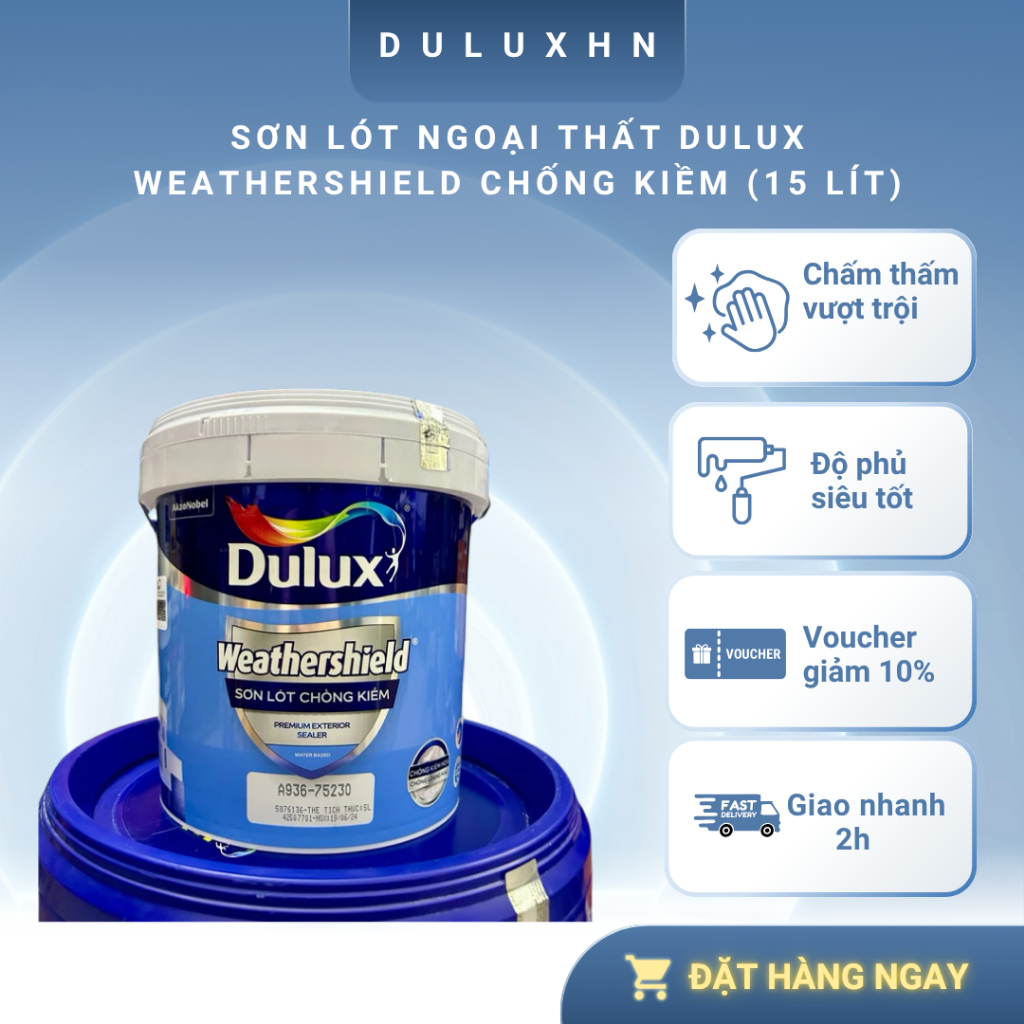 Sơn Lót Ngoại Thất Dulux Weathershield Chống Kiềm (15 LÍT)
