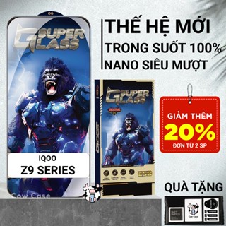 Kính cường lực iQoo Z9 Turbo, Z9 5G, Z9x, Z9 Lite/Plus Cowcase PREMIUM full màn | Miếng dán kính bảo vệ màn hình