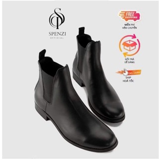  Giày da chelsea boots classic Black,Giày boot nam da cao cấp đế Cao Su êm đàn hồi chống nhăn hiệu quả. 