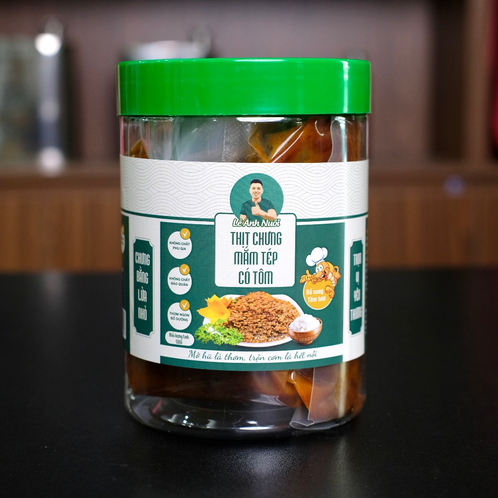 Mắm tép chưng thịt hũ 500g  sản xuất thủ công