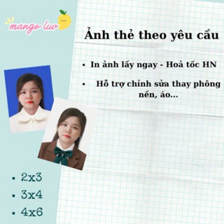 [Hỏa Tốc] Combo 10 ảnh thẻ in theo yêu cầu - hỗ trợ chỉnh sửa