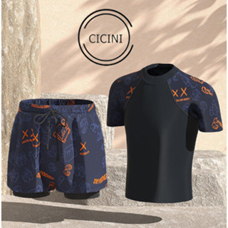  Set Quần Áo Bơi Cicini Cao Cấp Mã L122 L124 Dành Cho Nam Đi Biển Mùa Hè Đi Bơi 
