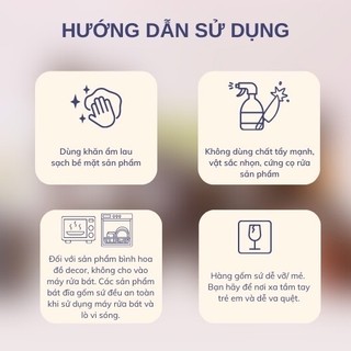 Bình thủy tinh miệng rót 500ml hoạ tiết sọc xinh xắn