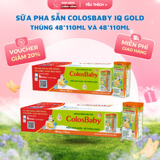 [Bác sĩ Đăng] Thùng 48 hộp Colosbaby IQ Gold sữa công thức pha sẵn