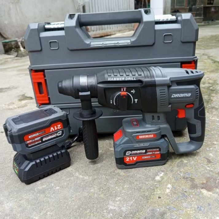 Khoan bê tông drama 5026FLEX, kèm hộp đựng đông cơ không chổi than