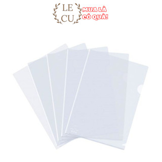  Combo 100 File lá túi đựng tài liệu file hở góc bìa lá khổ A4  khổ F  trắng - Túi bìa lá hở góc đựng tài liệu 
