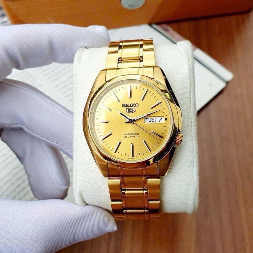 Đồng Hồ Nam Seiko 5 SNKL48K1 Automatic Size 38 Gold
