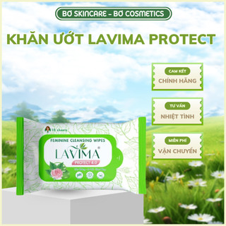  Khăn ướt vệ sinh phụ nữ Lavima Protect   túi 10 tờ  