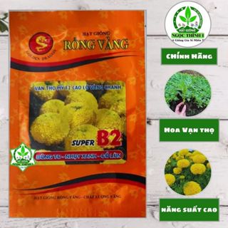   Gói 1 gram  Hạt Giống Hoa Vạn Thọ Mỹ F1 Cao Lỡ Vàng Chanh SUPER B2 RỒNG VÀNG 